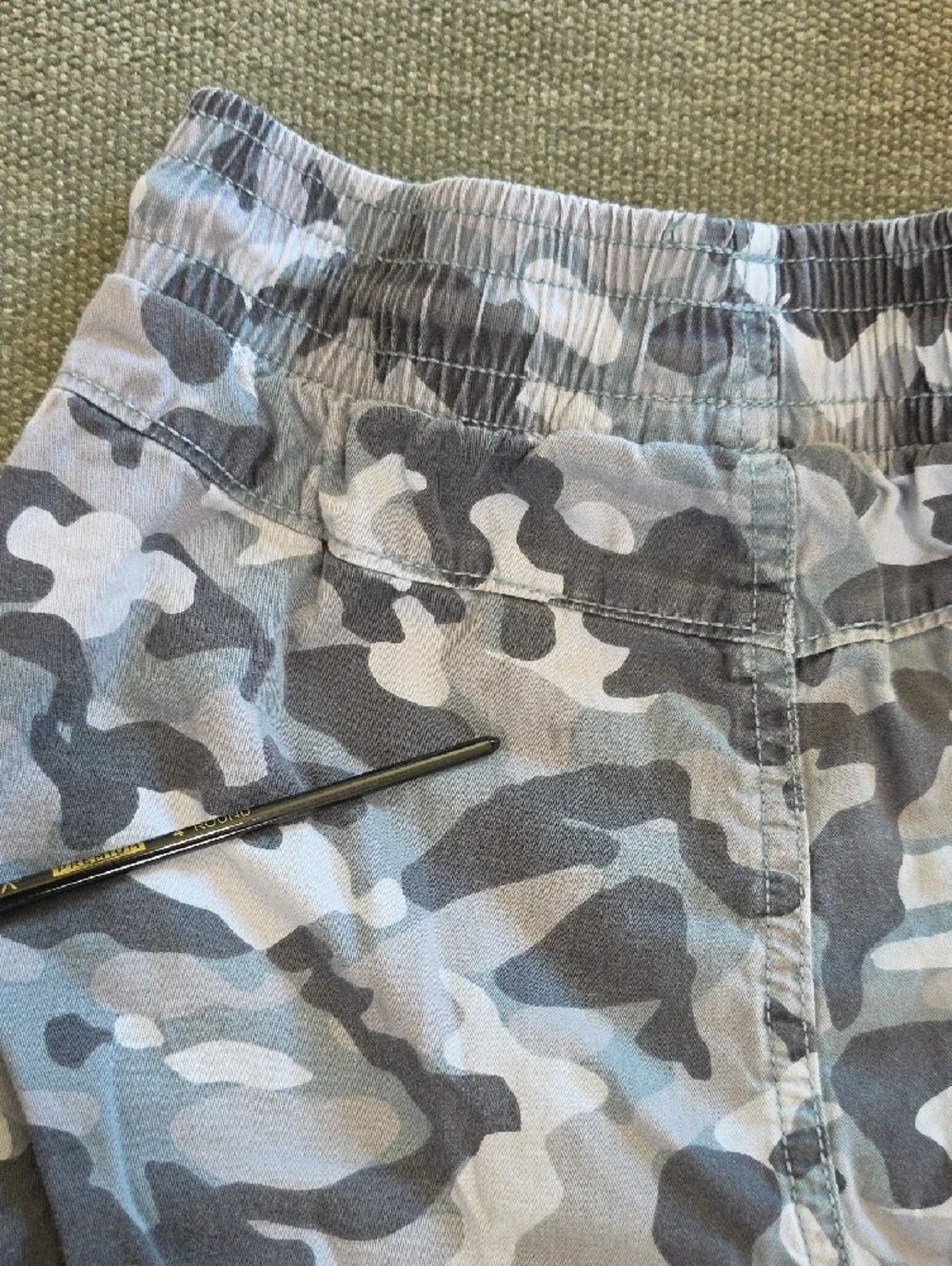 Boys' Cargo Shorts - Green & Navy Camo